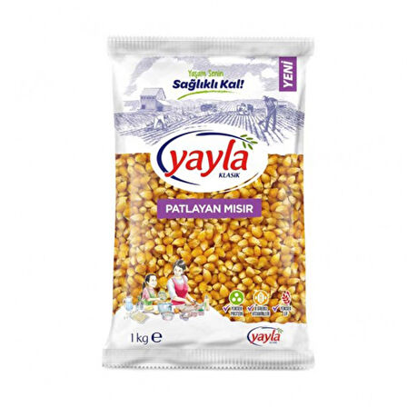 Yayla 1 Kg Patlayan Mısır Paket (6 Adet)