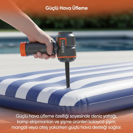 VT-120 5-in-1 Kablosuz Araç Süpürgesi: 20.000 Pa Güç &amp; Değiştirilebilir 2 Bataryalı (Powerbank ve LED Işık Özellikli)