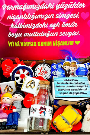 Sözlüye Doğum Günü Hediyesi, Nişanlı Hediyesi, Eşime Karıma Hediye, Sevgiliye Hediye 1düme9niş9