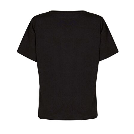 New Balance NB Womens Lifestyle T-shirt Kadın Siya