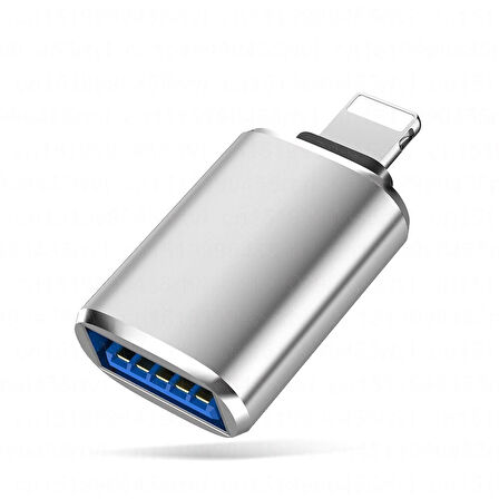 Lightning To Usb Dönüştürücü OTG Flash Bellek Şarj Veri Aktarım Adaptörü İphone 8 X 11 12 13 Uyumlu