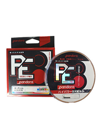 Pandora PE-8 Braid 8X 300 Mt Multicolor 0.16Mm
