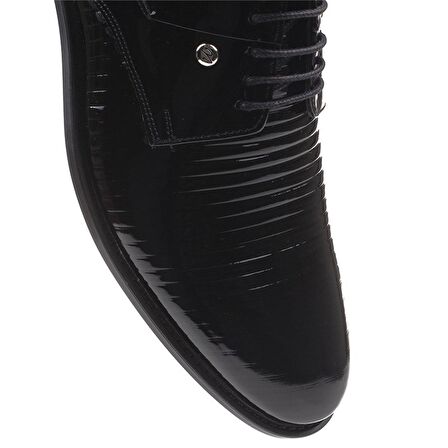 M2S Siyah Erkek Enjeksiyon Taban Rugan Çizgi Klasik Ayakkabı