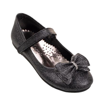 M2S Siyah Sim Kaplama Cırtlı Babet