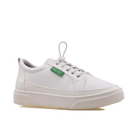 Benetton Beyaz Yumuşak Deri Kadın Sneaker BN 30366