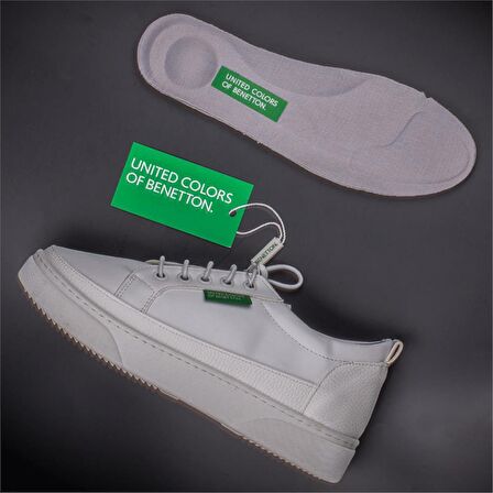 Benetton Beyaz Yumuşak Deri Kadın Sneaker BN 30366