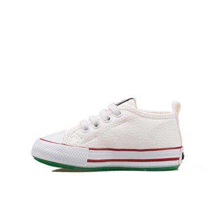 Benetton Beyaz Unisex Bebe Lastikli Sneaker BN 30806