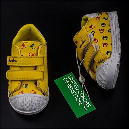 Benetton Sarı Unisex Bebe Cırtlı Sneaker BN 30932