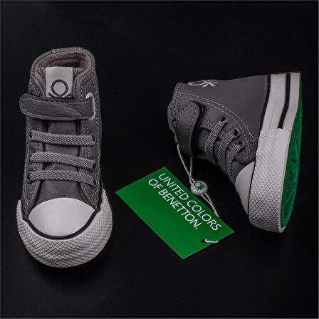 Benetton Füme Unisex Bebe Uzun Sneaker BN 30811