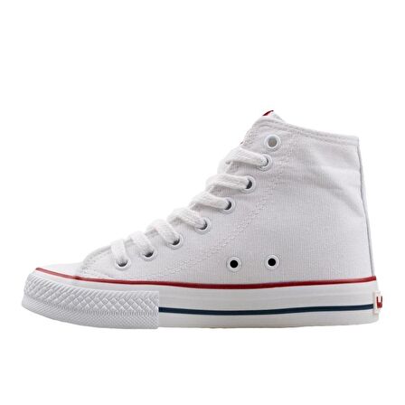 Benetton Beyaz Uzun Keten Erkek Sneaker