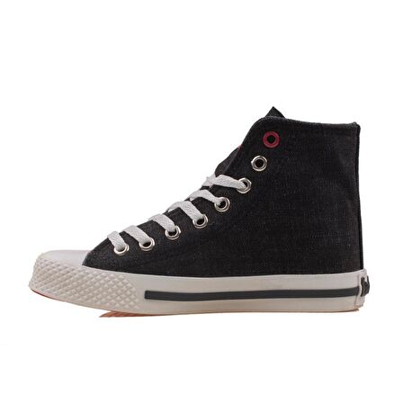 Lee Cooper Siyah Uzun Boğaz Kot Unisex Sneaker