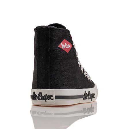 Lee Cooper Siyah Uzun Boğaz Kot Unisex Sneaker