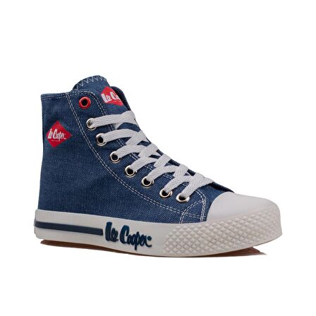 Lee Cooper Lacivert Uzun Boğaz Kot Unisex Sneaker