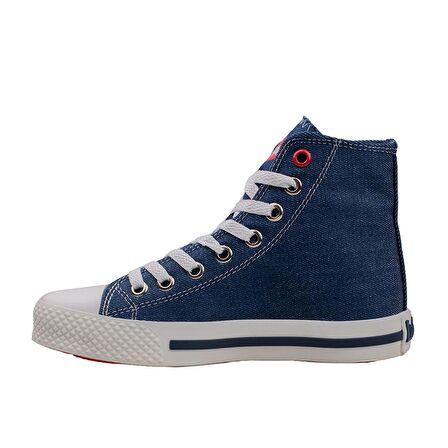 Lee Cooper Lacivert Uzun Boğaz Kot Unisex Sneaker