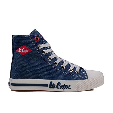 Lee Cooper Lacivert Uzun Boğaz Kot Erkek Sneaker