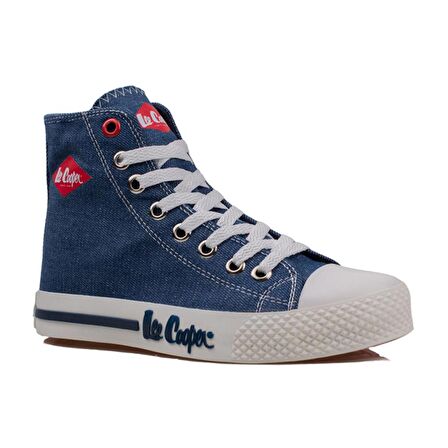 Lee Cooper Lacivert Uzun Boğaz Kot Erkek Sneaker