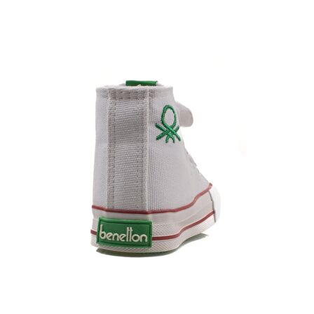 Benetton Beyaz Unisex Bebe Boğazlı Sneaker BN 30817