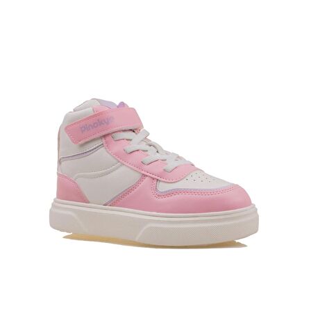 Pinokyo Pembe Memory Foam Hafif Çocuk Boğazlı Sneaker