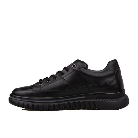 Slayka Siyah Charisma Leather Erkek Bağcıklı Casual Ayakkabı
