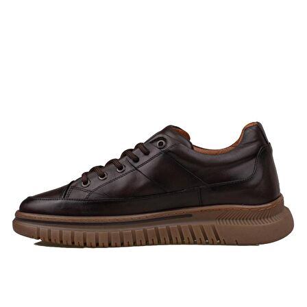 Slayka Kahverengi Charisma Leather Erkek Bağcıklı Casual Ayakkabı