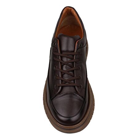 Slayka Kahverengi Charisma Leather Erkek Bağcıklı Casual Ayakkabı