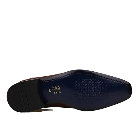 Fosco Taba Hakiki Deri Neolit Özel Üretim Klasik Ayakkabı