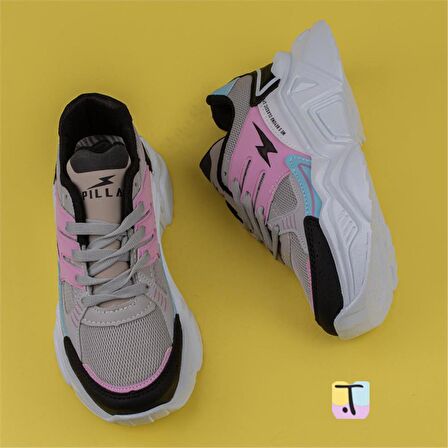 Trend Adımlar Pembe Enerjik Kalın Taban Kadın Sneaker