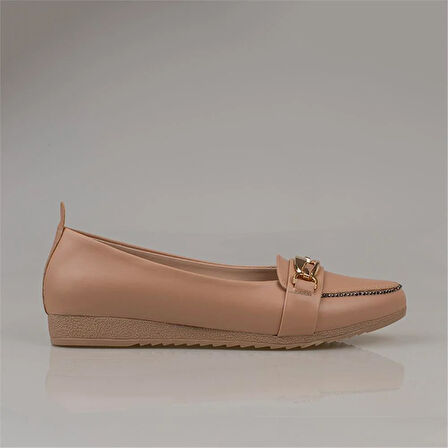 Trend Adımlar Kahverengi Kaymaz Taban Kadın Günlük Babet