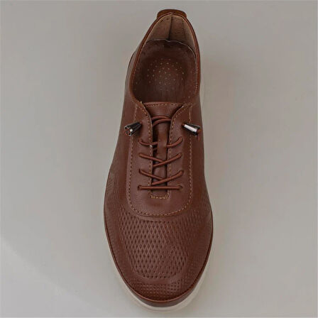 Trend Adımlar Taba ComfortFit Ortopedi Kadın Lastikli Günlük Ayakkabı