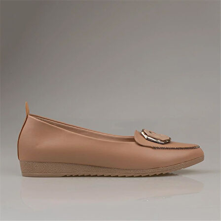 Trend Adımlar Kahverengi Vandora Hafif Kadın Babet