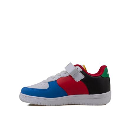 Trend Adımlar Saks Mavi Suni Deri Mevsimlik Filet Unisex Çocuk Sneaker