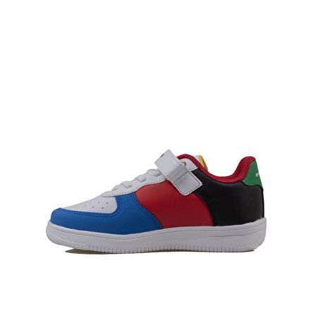 Trend Adımlar Saks Mavi Suni Deri Mevsimlik Filet Unisex Çocuk Sneaker