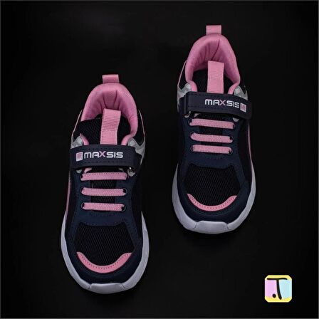 Trend Adımlar Lacivert Cırt Cırtlı Unisex Çocuk Spor Ayakkabı