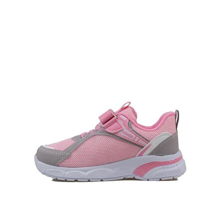 Trend Adımlar Pembe Cırt Cırtlı Unisex Çocuk Spor Ayakkabı