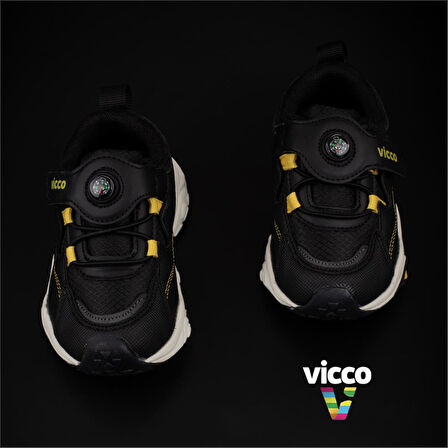 Vicco Siyah Shiro Bebe Kaymaz Taban Sneaker