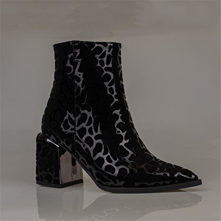 Trend Adımlar Siyah Magna Kadın Klasik Bot