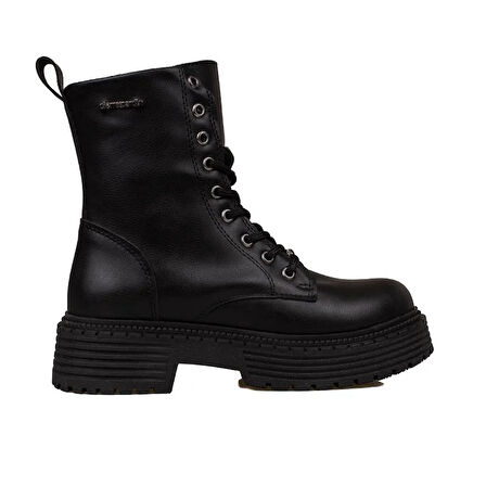 Pierre Cardin Siyah Kauçuk Taban Kadın Postal Bot