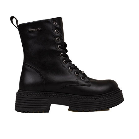 Pierre Cardin Siyah Kauçuk Taban Kadın Postal Bot