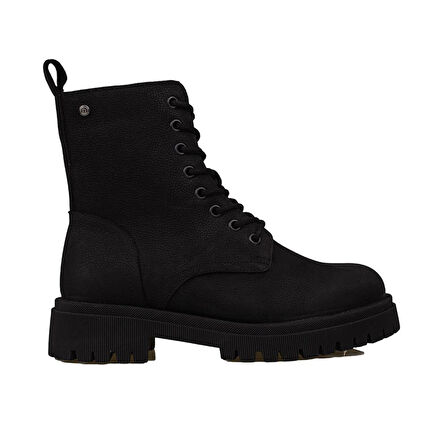 Muya Siyah Kadın Hakiki Nubuk Deri Casual Postal Bot