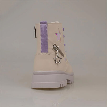 Pepino Krem Kız Çocuk Yıldız Detaylı Lux Bot