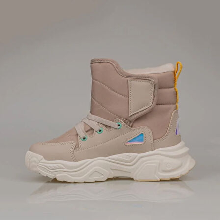 Vicco Bej Fit Unisex Çocuk İçi Yünlü Karbotu