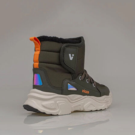 Vicco Haki Fit Unisex Çocuk İçi Yünlü Karbotu