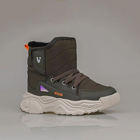 Vicco Haki Fit Unisex Çocuk İçi Yünlü Karbotu