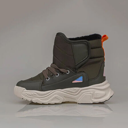 Vicco Haki Fit Unisex Çocuk İçi Yünlü Karbotu