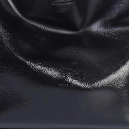 Jacquline Siyah Ebave Parlak Deri Yavru Çantalı Kadın El Çantası