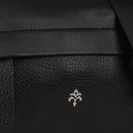 Jacquline Siyah Mat Bendis Deri Kadın Çapraz Çanta