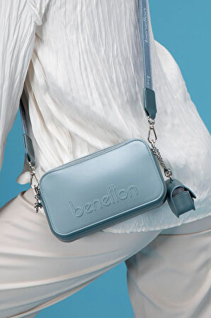 Benetton Mavi Melissa Kadın Çapraz Çanta BNT 1448