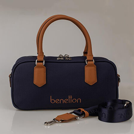 Benetton Lacivert Geniş Kadın Çapraz Nano Çanta BNT 1621