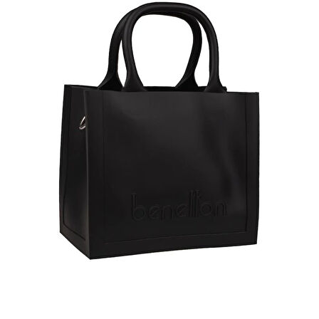 Benetton Siyah Melissa Kare Kadın El Çantası BNT 1450