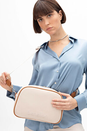 Benetton Bej Nano Kadın Geniş Kol Çantası BNT 1590